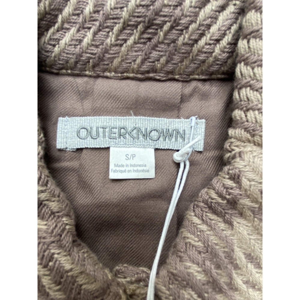 Outerknown Blanket Shirt Jacket Mens S Brown Plaid Quilted Lined Shacket - Picture 3 of 15